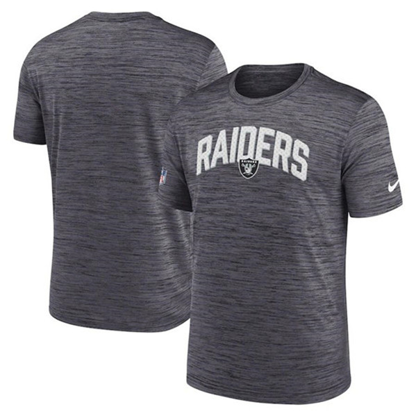 Men's Las Vegas Raiders Black On-Field Sideline Velocity T-Shirt
